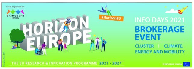 Horizon Europe-Cluster 5 calls 2021-virtual brokerage event