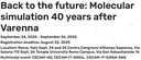 Workshop “CECAM-Back to the future: Molecular simulation 40 years after Varenna”